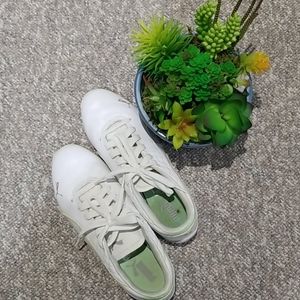 Puma white shoes womens